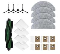 NINMORTH Kit di ricambi per Cecotec per Conga 7490 per Ultimate Home per X-Treme per Genesis, spazzole laterali spazzola principale, filtri, panni mocio, sacchetti per la polvere