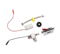 NINMORTH Kit valvola di scarico automatica per orinatoio a infrarossi, sensore touchless, con regolazione telecomando, basso consumo energetico DC 6 V, per costruzioni in metallo per bagni pubblici (B