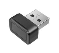 NINMORTH Lettore di impronte digitali USB per scanner biometrico a 360° con riconoscimento rapido 0,5 s, 10 impronte digitali, basso tasso di accettazione false, per PC portatile