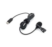 NINMORTH Microfono Lavalier X4/X3/X2, USB - Microfono a condensatore esterno ad alta fedeltà, frequenza 35Hz-18kHz per gamma, sensibilità 34 dB, cavo anti-interferenza da 1,5 m, omnidirezionale, nero