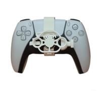 NINMORTH Mini volante 3D, per controller di gioco compatto da corsa, per simulazione dinamica, accessorio di gioco migliorato, giallo (bianco)
