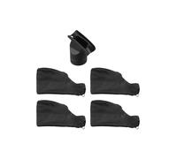 NINMORTH Mitre Saw Dust Collection Bag modello 255, 2,5 x 15 x 5 cm, in plastica nera, con chiusura e supporto per filo di sicurezza, confezione da 4