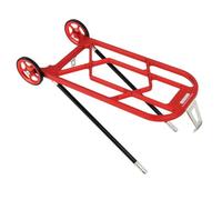 NINMORTH per CNC Lega di Alluminio Posteriore Rack per Brompton Pieghevole per Bici, Ultralight Cargo Mount per 3sixty United Trifold, per Rosso