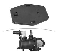 NINMORTH Piastra di base per pompa Steinbach per pompe SPS compatibile con SPS25 SPS50 SPS75 SPS100 ABS nero per parte di ricambio