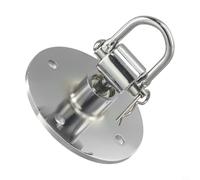 NINMORTH Portatile per gancio girevole a 360 gradi per MMA Pera Punching Ball, per boxe in acciaio inox Speed Bag Base Mount con viti