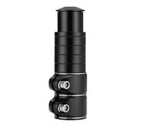 NINMORTH Regolabile per manubrio della bicicletta Riser Extender per manubrio per mountain bike in lega di alluminio ad alta resistenza antiruggine Comfort per rosso, nero, oro