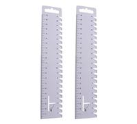 NINMORTH Righello da cucito in plastica ultrasottile da 21 cm, per trapuntatura e patchwork, graduato da 5 mm, per misurazioni morbide e flessibili (confezione da 2)