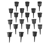 NINMORTH Scatole per fertilizzanti per piante con coperchio, 30/50/100 pezzi, dispenser di nutrienti in plastica nera, efficienti, a lento rilascio e assorbimento delle radici