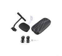 NINMORTH Set di cuscini posteriori per bicicletta per bambini, con braccioli e pedali, per sella in morbida spugna elastica per biciclette ed ebike, colore: nero