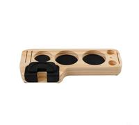 NINMORTH Stazione di pressino per caffè regolabile in legno, supporto ergonomico per espresso con base antiscivolo, compatibile con portafiltri da 51 mm, 53 mm, 58 mm, finitura in legno naturale