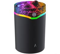 NINMORTH Umidificatore USB di grande capacità, diffusore silenzioso con 3 ugelli sotto i 36 dB con LED colorati, decorazione per camera da letto e soggiorno (nero)