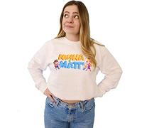 NINNA e MATTI Felpa Originale (4 Anni Bambino, Bianco)