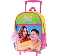 NINNA e MATTI Trolley Asilo per Bambini con Due Ruote e Manico Regolabile, Linea Scuola 2025-2026, Misure 27 x 22 x 10 cm
