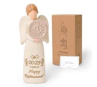 NINNSSOT Regali Pensione per Donna 2025, Regalo di Pensionamento felice per donne, angelo in pensione per collega, insegnante, infermiere, medici, decorazioni gadget per la pensione per donne