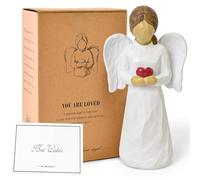 NINNSSOT Statuette di Angelo Custode per le Donna, statuette da collezione dipinte a mano, statuette in resina per la decorazione domestica, Regalo di Natale per il Ringraziamento