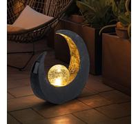 NINO Lampada Solare Da Esterno Mondsichel Glaskugel LED IP44 Nera [EEK: Non valutato]
