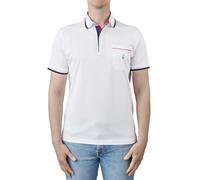 Nino Marini Polo da Uomo 100% Cotone Filo di Scozia Manica Corta - Jersey Mercerizzato, Morbida e Traspirante. MOD. P-0004 (IT, Testo, XXL, Regular, Regular, Bianco)