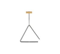 Nino Percussion Triangle Musical Instrument - Medium - con Battente - per Bambini dai 4 Anni - Acciaio e Legno, Natural (NINO551)