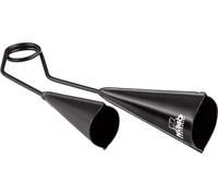 Nino Percussion Agogo Bell Percussione NINO505 - 2 campane, legno e alluminio, Natural