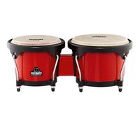 NINO Percussion Bongo in ABS Plus, in plastica- Rosso/Nero (NINO17R-BK) - NUOVO