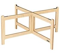 Nino Percussion Cajon con Piastra di Base in Legno, 2 Pezzi di Montaggio
