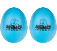 Nino Percussion Egg Shaker Pair - 2 Uova a Sonagli per Bambini dai 3 Anni - Strumento Musicale - Idea Regalo - Plastica, Blue (NINO540SB-2)