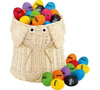 Nino Percussion Egg Shaker Set - Set di Uova a Sonagli da 80 Pezzi per Bambini dai 3 Anni - Strumento Musicale - Plastica, Multicolore (VE80-NI540-2)