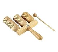 Nino Percussion Campane A-Go-Go NINO561 – Set di 3 in legno