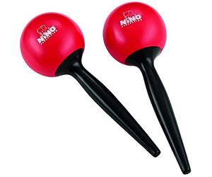 Nino Percussion NINO582R - Maracas di plastica, colore rosso