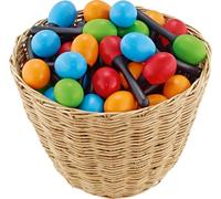 (TG. -inch) NINO® Percussion Plastic Egg Maracas Assortment, 48 Pcs. 12 x Green