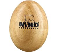 Nino Percussion Wood Egg Shaker - Uovo a Sonagli Medio per Bambini dai 3 Anni - Strumento Musicale - Quercia del Siam, Natural (NINO563)