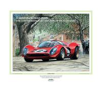 Nino Vaccarella Nella Sua Ferrari 330 P4 Alla Targa Florio Nel 1967