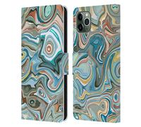 NINOLA ASTRATTO 3 CUSTODIA COVER A PORTAFOGLIO PER APPLE iPHONE TELEFONI