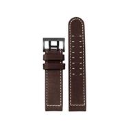 NINOMA 20 22 Compatibile con Hamilton Khaki Aviation Watch H77616533 H70615733 Cinturino for orologio in vera pelle Jazz Field da uomo(A Dark brown black,22mm)