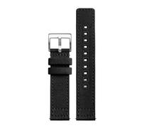 NINOMA Cinturino compatibile con Hamilton Khaki Field H70605731 H70605993 Cinturino for orologio sportivo Seiko 18mm 20mm 22mm Bracciale in tela di nylon verde militare(Black steel buckle,20mm)