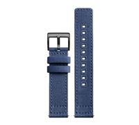 NINOMA Cinturino compatibile con Hamilton Khaki Field H70605731 H70605993 Cinturino for orologio sportivo Seiko 18mm 20mm 22mm Bracciale in tela di nylon verde militare(Blue black buckle,18mm)