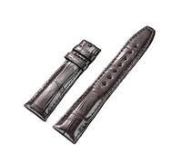 NINOMA Cinturino in pelle di coccodrillo da 21 mm e 22 mm compatibile con il cinturino da polso sostitutivo da uomo IWC Portugues Pilot, cinturino marrone e nero(A Dark brown,21mm)