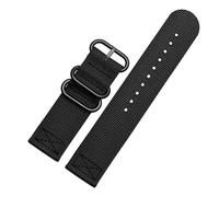 NINOMA Cinturino in tela compatibile con gli orologi Seven Friday T1 / T2 / M2 / M3 P2b / P3 / Q2 Bracciale in nylon Accessori for orologi da uomo 26 28 mm(Two pieces black bk,26mm)