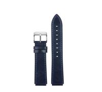 NINOMA Cinturino retrò in vera pelle compatibile con Casio A158W A168 / F91w / AE-1200WHD/A158/A159/A169/AE1200(Blue sk)