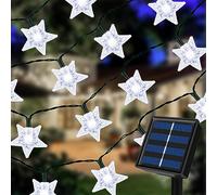 Ninonly Catena Luminosa Stella, 7m 50 LED Catena Luminosa Esterno Solare, Stella Luci Led Impermeabili, Stelle Catene Luminose per Feste Natale Matrimoni Giardino Cortile Decorazione