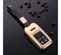 NINQ Custodie per Chiavi Auto per Volvo S40 S60 S80 S90 V40 V50 V70 XC40 XC90, Polvere Auto Guscio Chiave Telecomando, Auto Chiavi Custodia Protettiva Accessori,Normal-B Gold