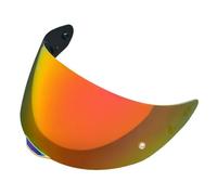 NINQ Visiera Casco Moto per LS2 FF352 FF802 Rookie Flash 5-Tooth Ratchet, UV Antiappannamento Sostituzione della Visiera della Lente del Casco del Parabrezza del Motociclo,Normal-G Revo Deep Red