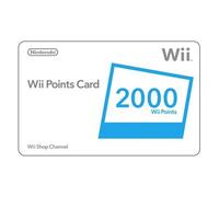 Nintendo 2000 Wii Points Card (Wii)