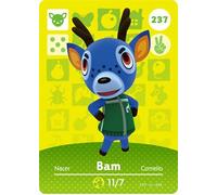 Nintendo Bam Animal Crossing Happy Home Designer Amiibo Card - 237/300