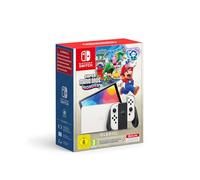 Nintendo Console Switch OLED (bianco) con gioco Super Mario Bros. Wonder preinstallato e abbonamento 12 mesi Switch Online