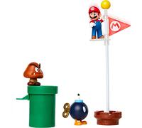Nintendo - Diorama Super Mario Piana delle Ghiande, include Mario e i personaggi del videogioco, idea regalo per bambini e collezionisti, consigliato dai 3 anni in su