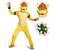 Nintendo DISK85147G Costume Bowser Deluxe per bambini, cartone animato, verde, L