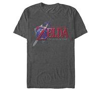 Nintendo Hey Ocarina T-Shirt, Premium Charcoal Heather, M Uomo