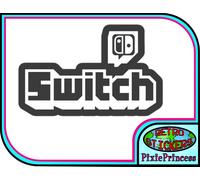 Nintendo Interruttore Logo Adesivo Vinile Muro Specchio Laptop Auto Window Mario