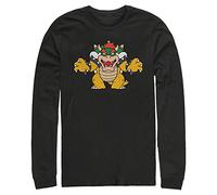 Nintendo Just Bowser T-Shirt, Nero, S Uomo